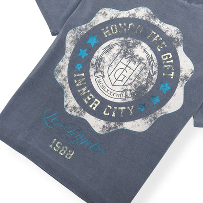 HONOR THE GIFT INNER CITY CREST T-SHIRT SLATE L | Large, Slate