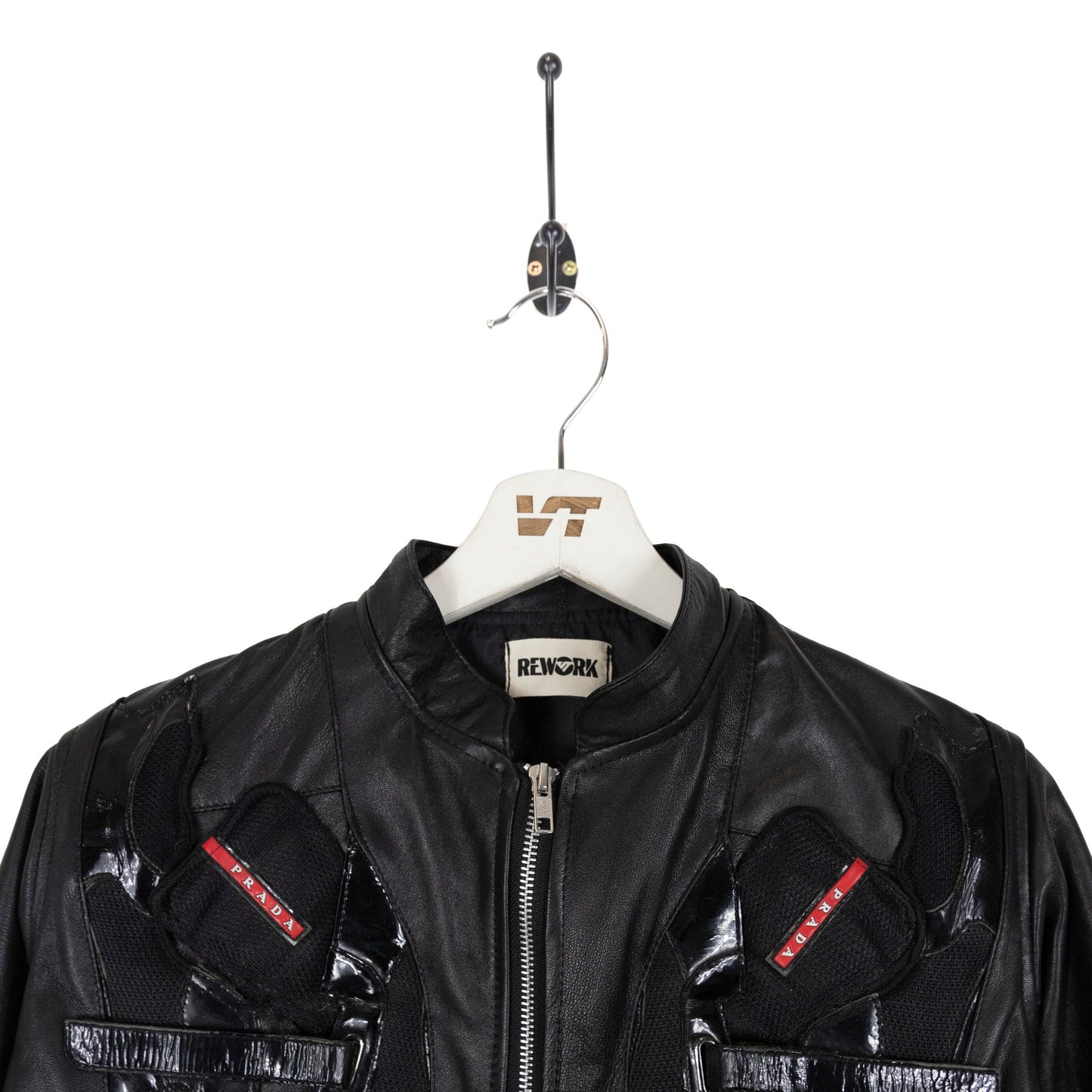 VT Rework: Prada Americas Cup Cropped Leather Jacket SC: 5782