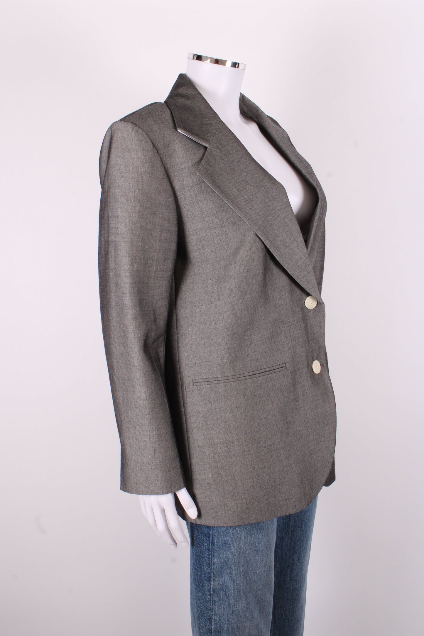 Sandro Grey Blazer Grey 38 | O/S, Grey