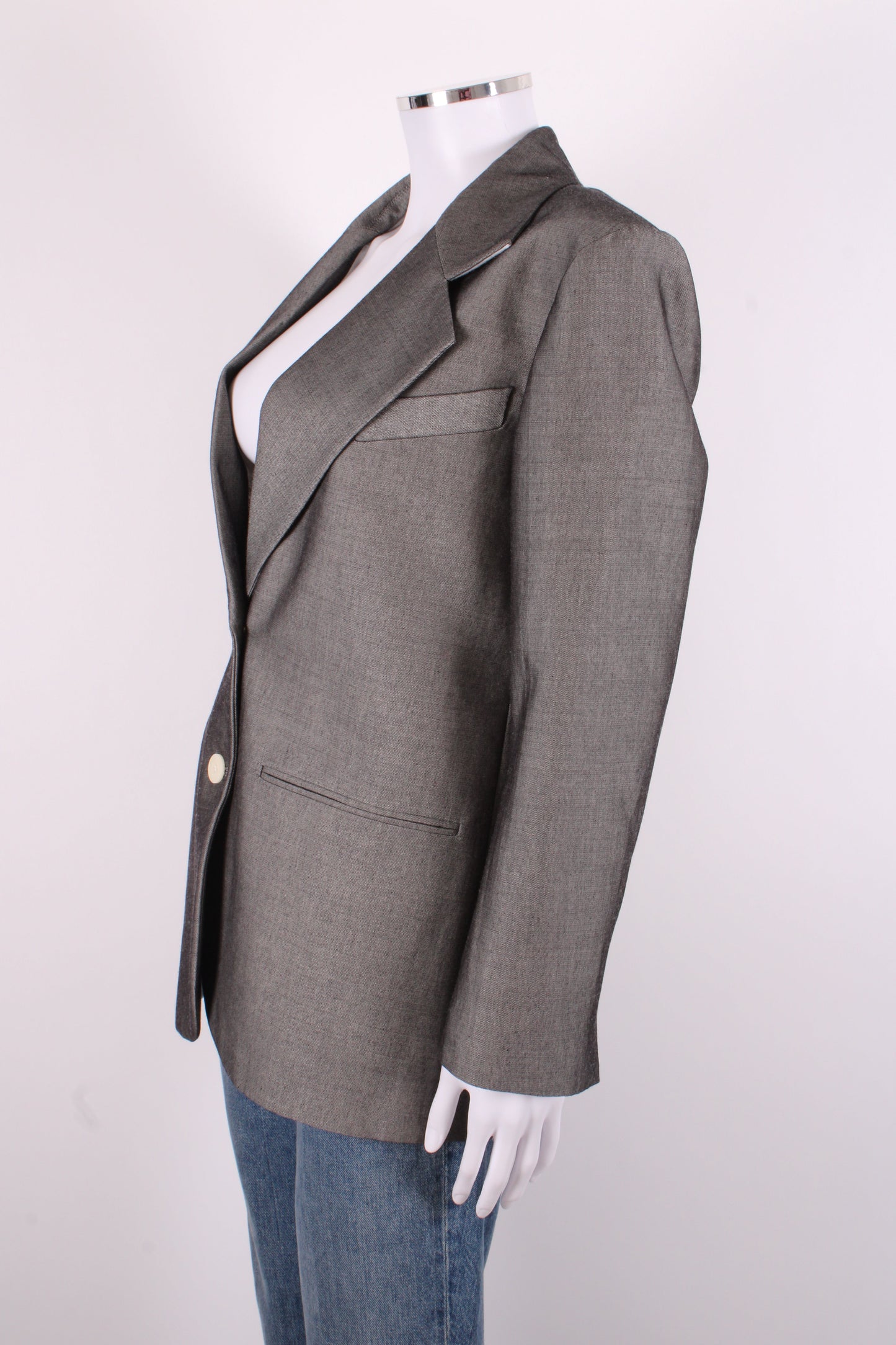 Sandro Grey Blazer Grey 38 | O/S, Grey