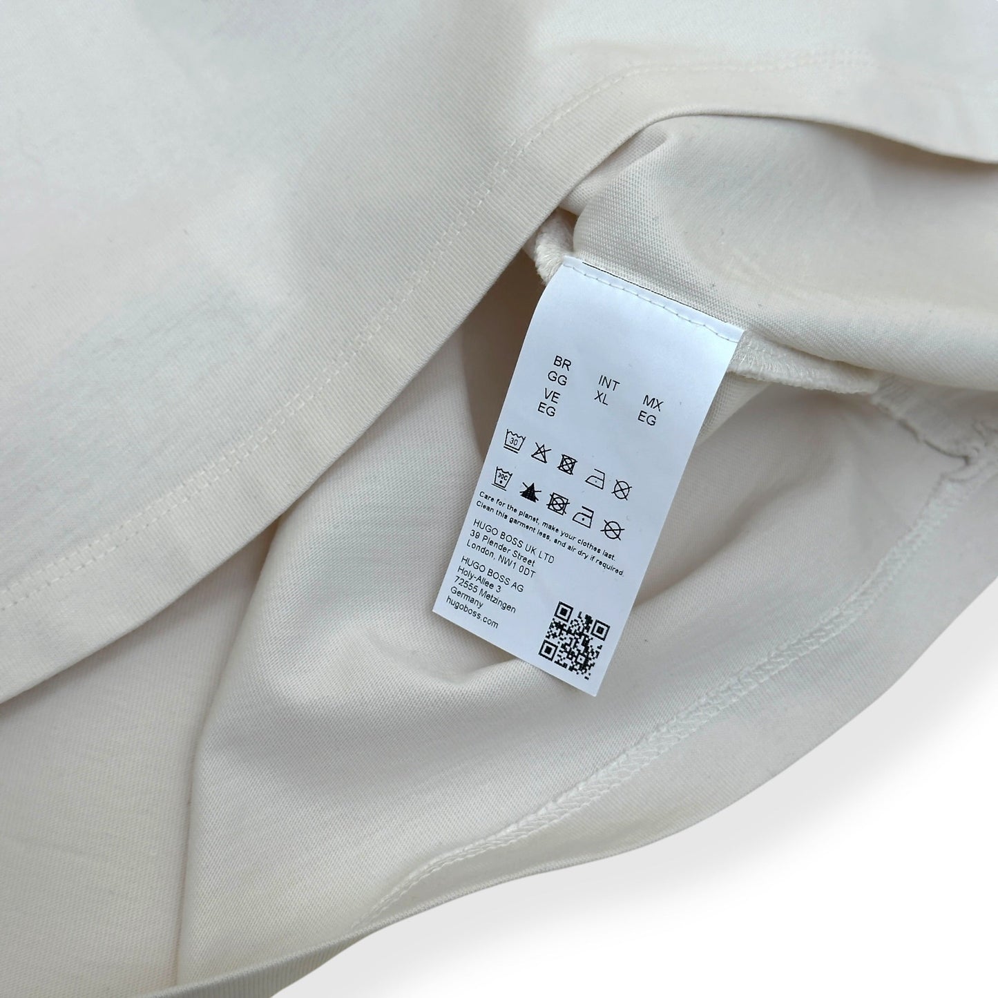 HUGO NIEROS BACK PRINT T-SHIRT WHITE XL | XL, White