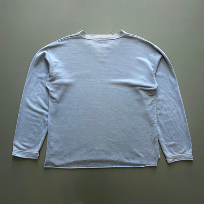 Stone Island Blue 90s Spellout Jumper | X-Large, Blue