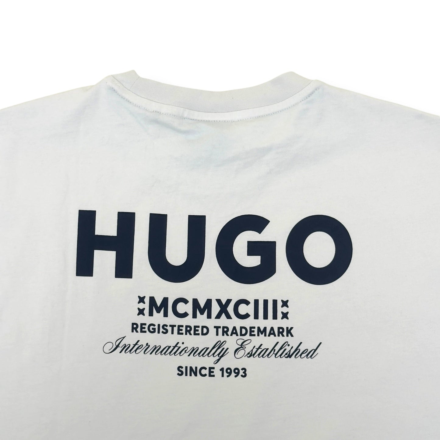 HUGO NIEROS BACK PRINT T-SHIRT WHITE XL | XL, White