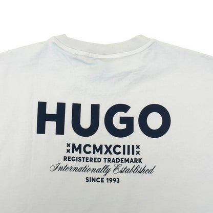 HUGO NIEROS BACK PRINT T-SHIRT WHITE XL | XL, White
