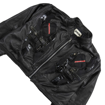 VT Rework: Prada Americas Cup Cropped Leather Jacket SC: 5782