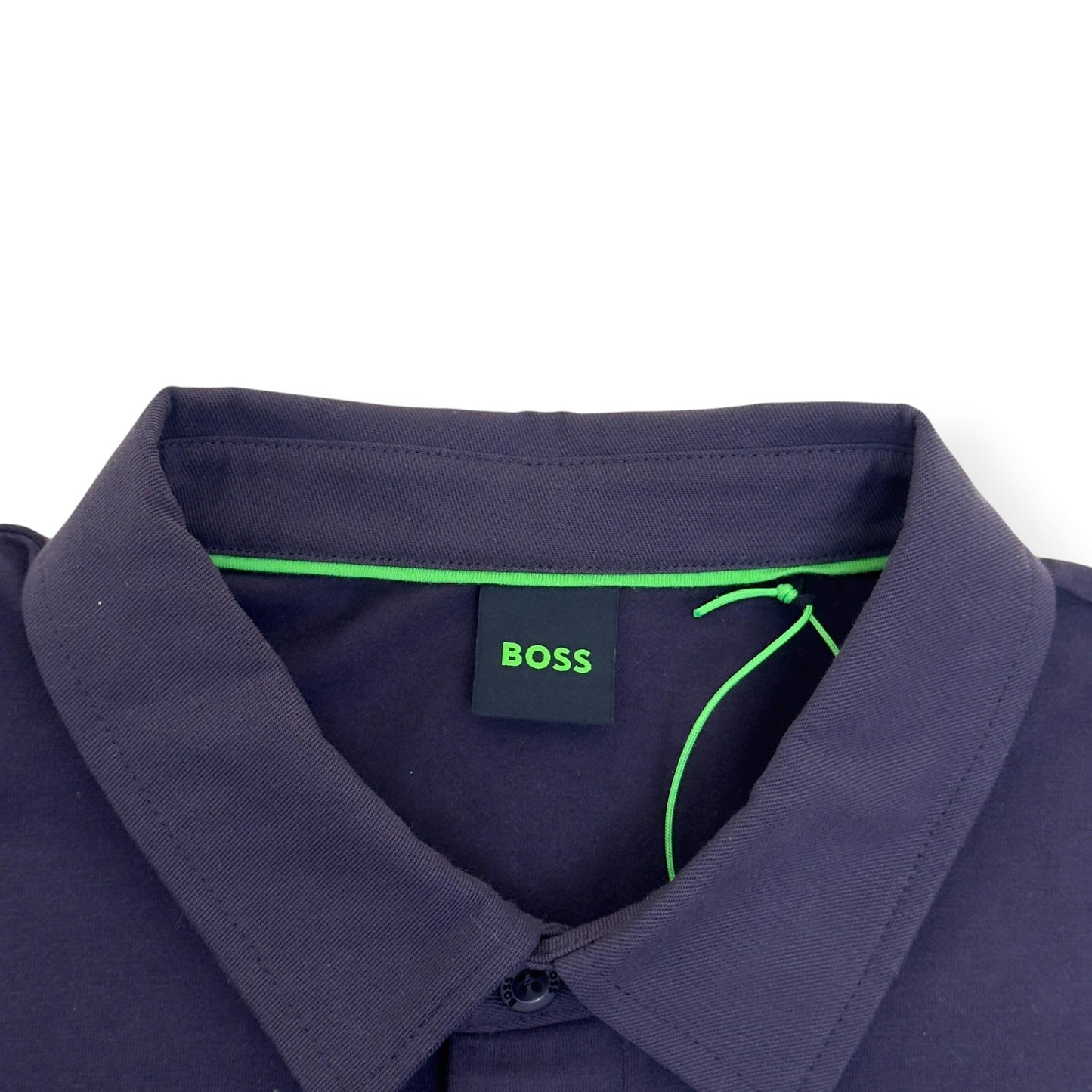 BOSS LONG SLEEVE POLO SHIRT PURPLE XL | XL, Purple