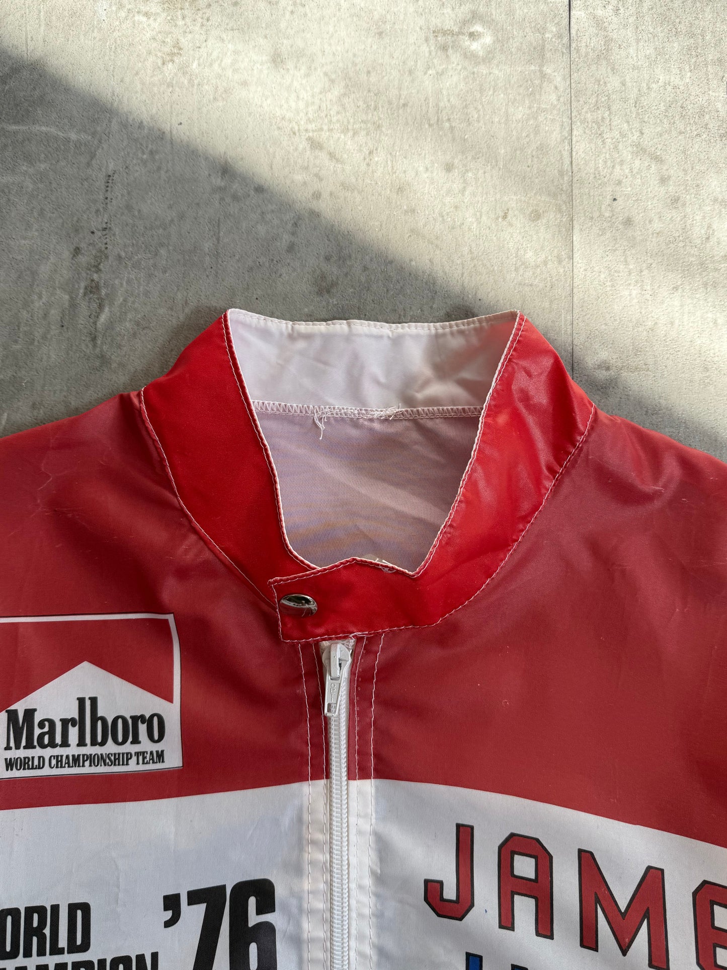 1976 Marlboro F1 Championship James Hunt Promotional Nylon Bomber Jacket