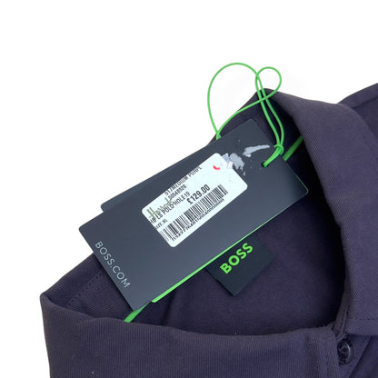 BOSS LONG SLEEVE POLO SHIRT PURPLE XL | XL, Purple