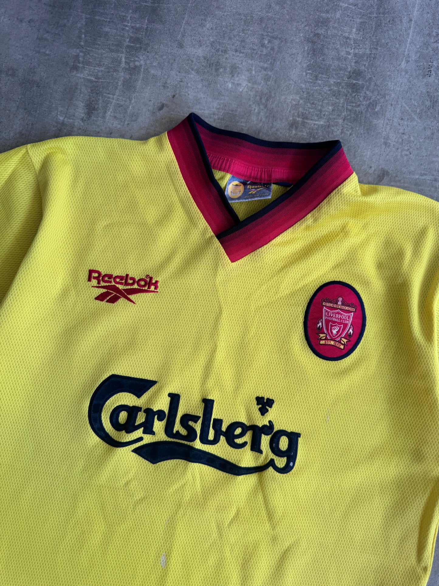 1997/1999 Liverpool x Reebok Away Football Shirt | Large, Multicoloured
