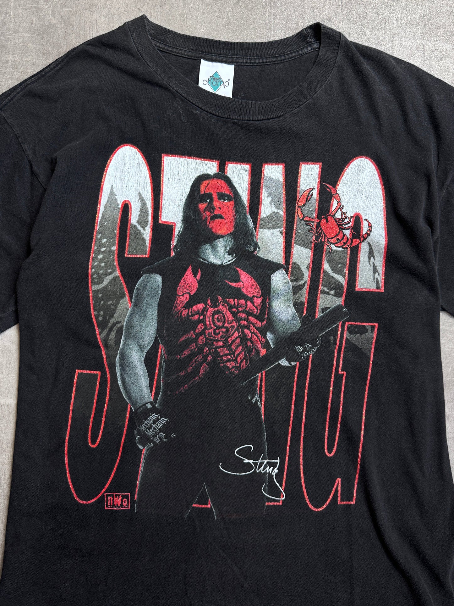 1998 Sting NWO Wolfpack Black Graphic Tee