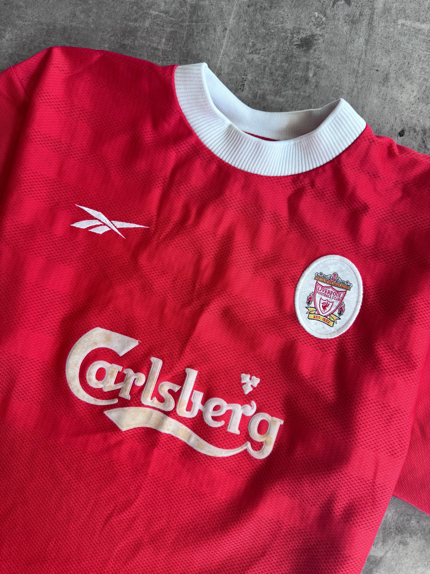1998/2000 Liverpool x Reebok Home Football Shirt | Large, Multicoloured