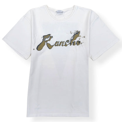 RHUDE RANCHO GRAPHIC T-SHIRT WHITE L | Large, White