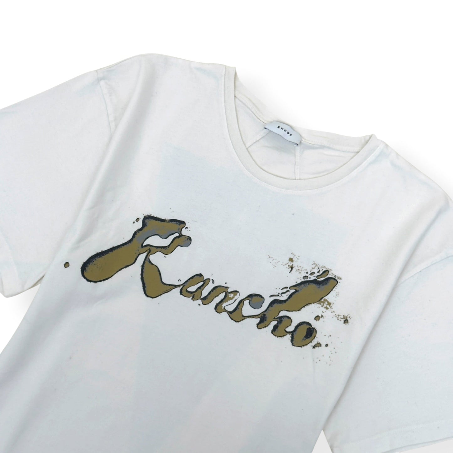 RHUDE RANCHO GRAPHIC T-SHIRT WHITE L | Large, White