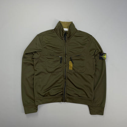 Stone Island Khaki AW07 Nylon Mesh-Lined Track Jacket | Small, Blue