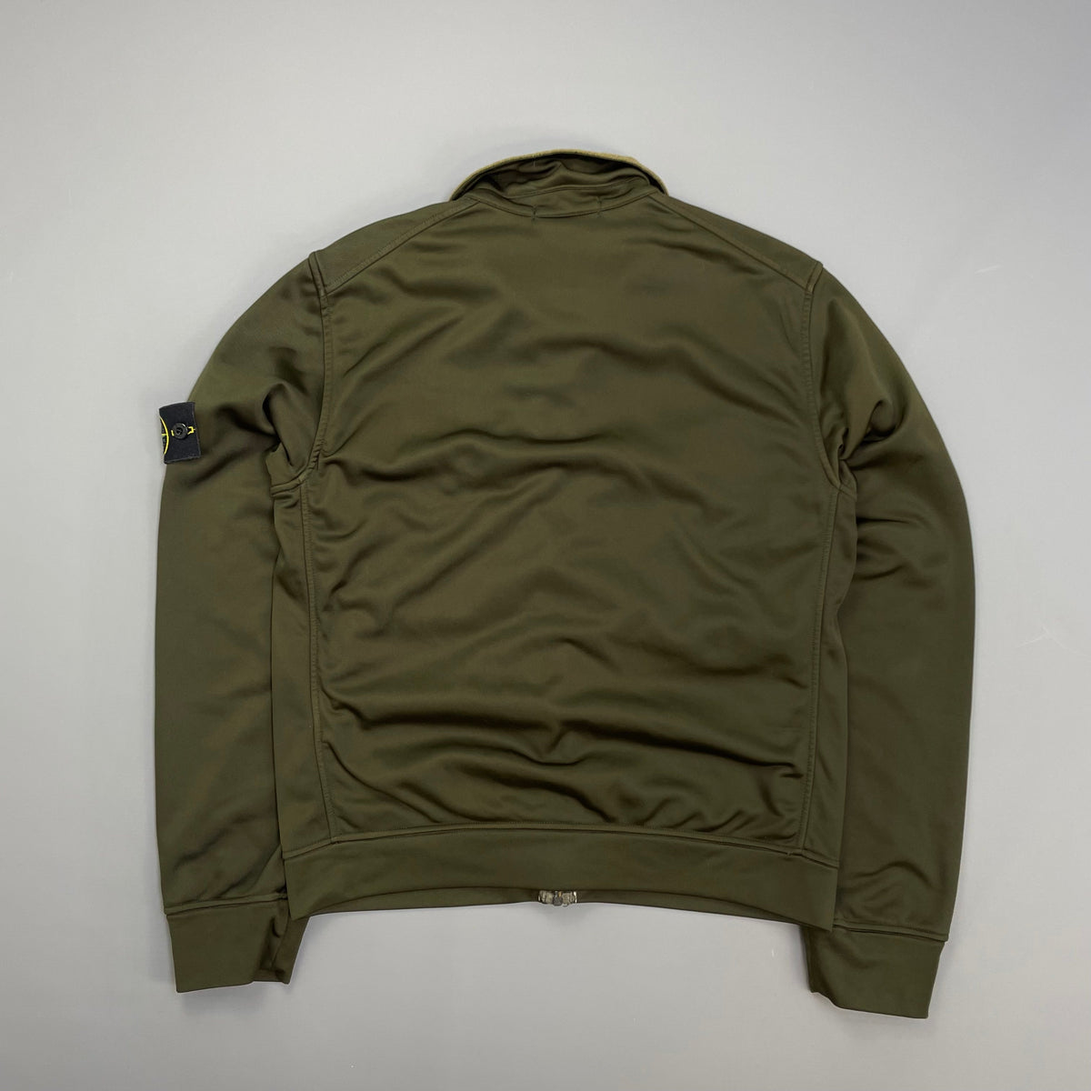Stone Island Khaki AW07 Nylon Mesh-Lined Track Jacket | Small, Blue