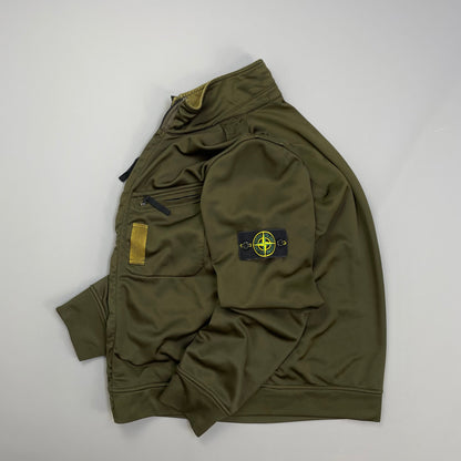 Stone Island Khaki AW07 Nylon Mesh-Lined Track Jacket | Small, Blue