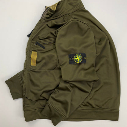 Stone Island Khaki AW07 Nylon Mesh-Lined Track Jacket | Small, Blue