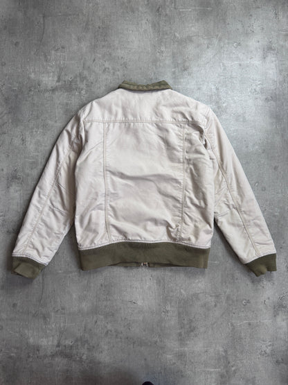 Armani Jeans Beige Padded Cotton Two-Pocket Jacket