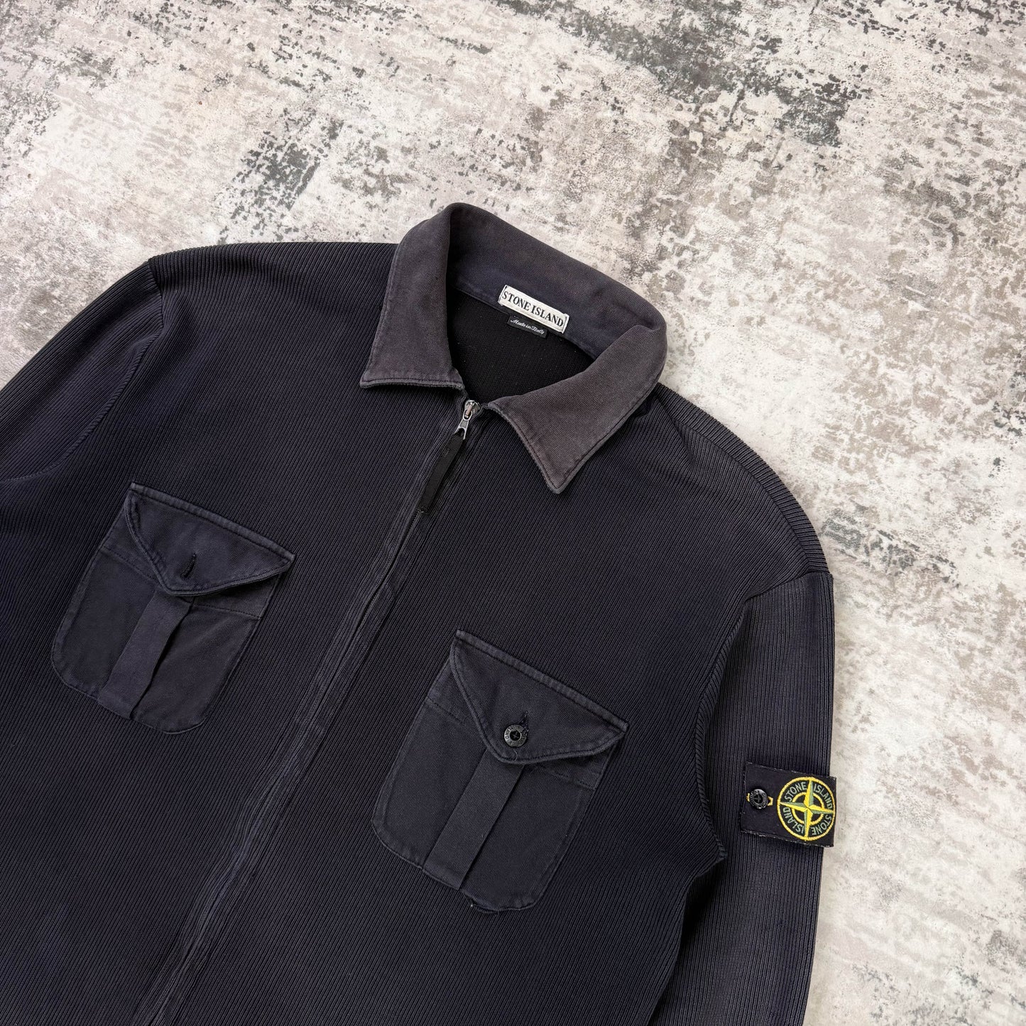 Vintage Stone Island Full Zip Jumper (XL)