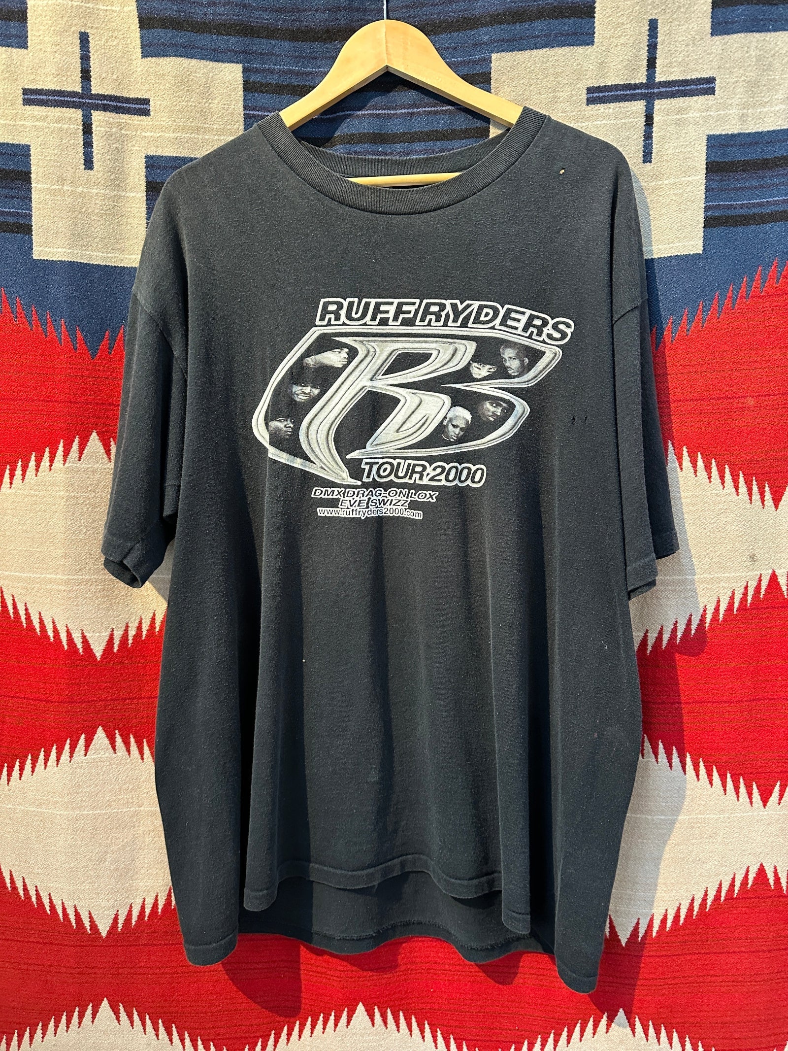 2000 Ruff Riders US Tour T-Shirt - XL | XL, Black