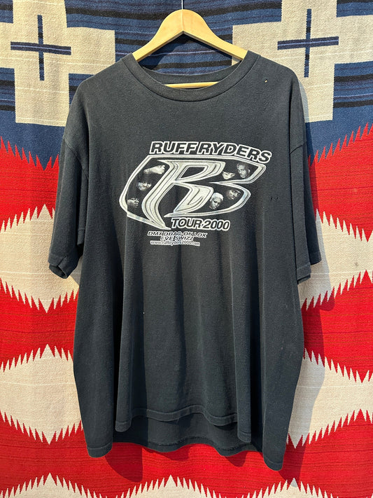 2000 Ruff Riders US Tour T-Shirt - XL | XL, Black