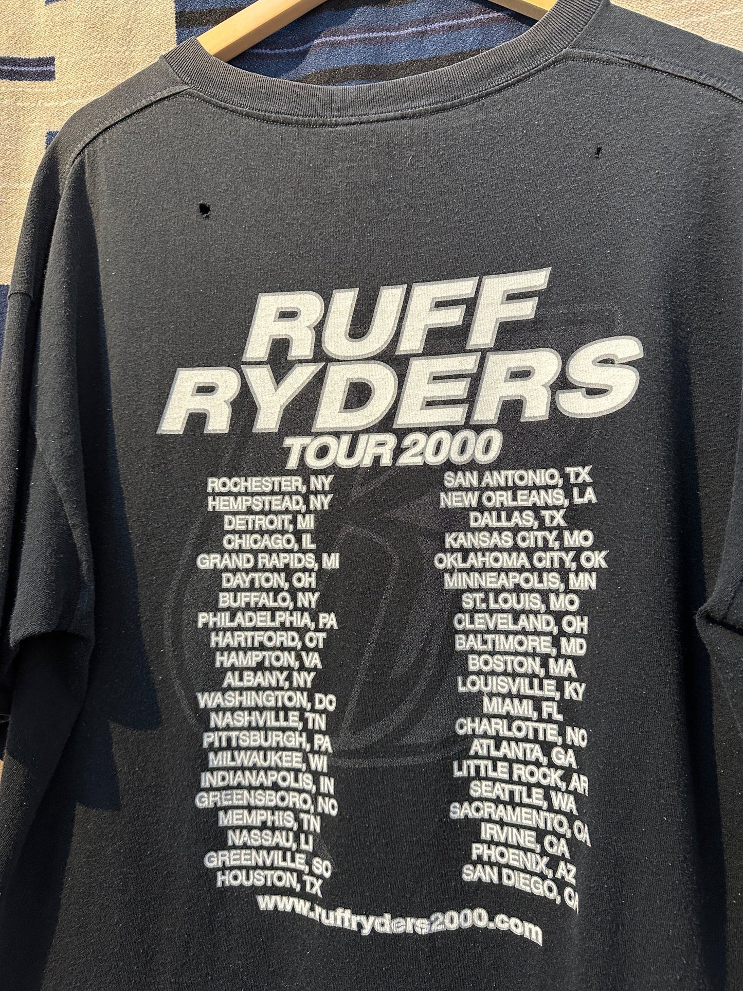 2000 Ruff Riders US Tour T-Shirt - XL | XL, Black