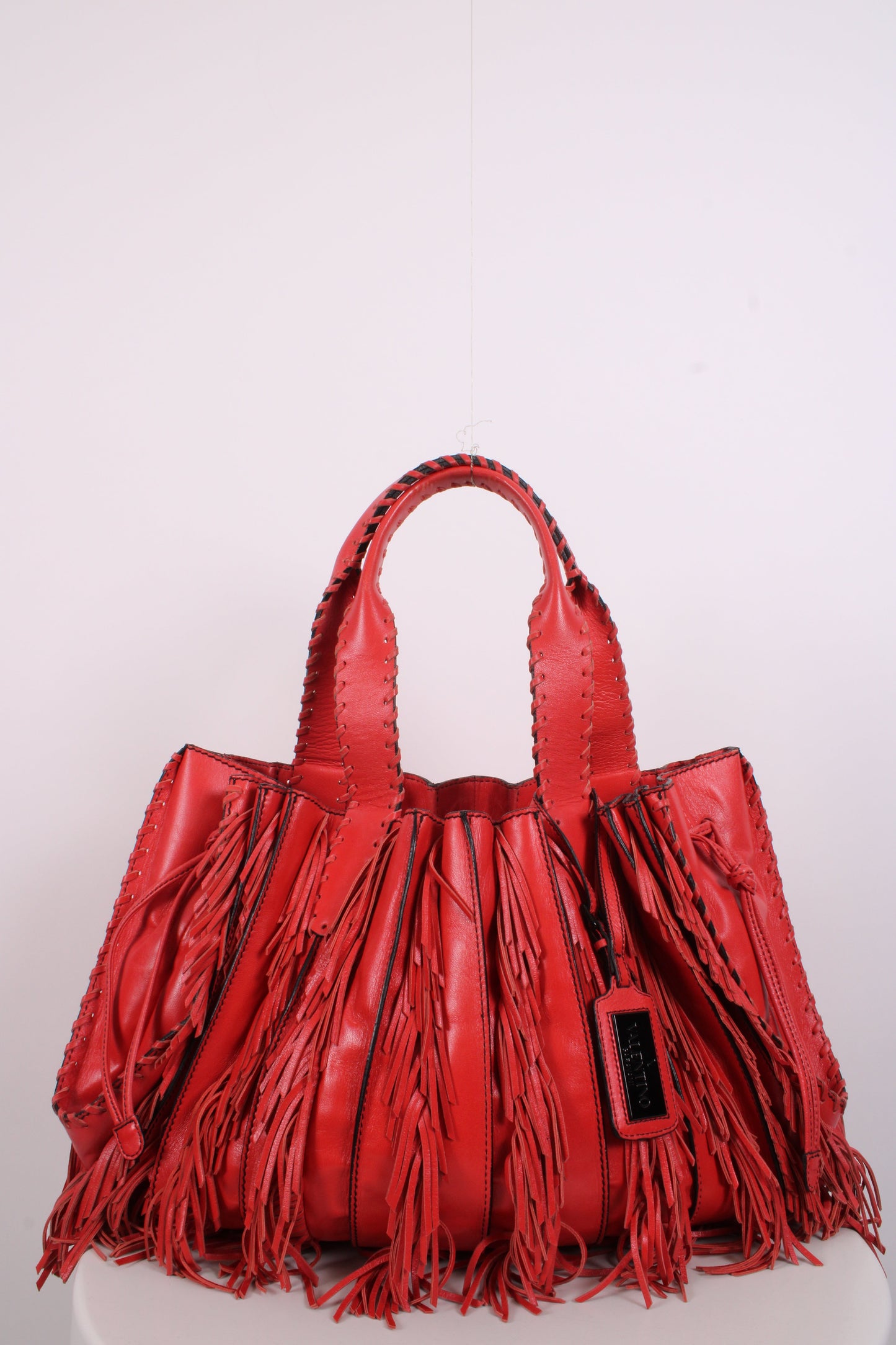 Valentino Garavani Fringe Leather Handbag Orange | O/S, Orange