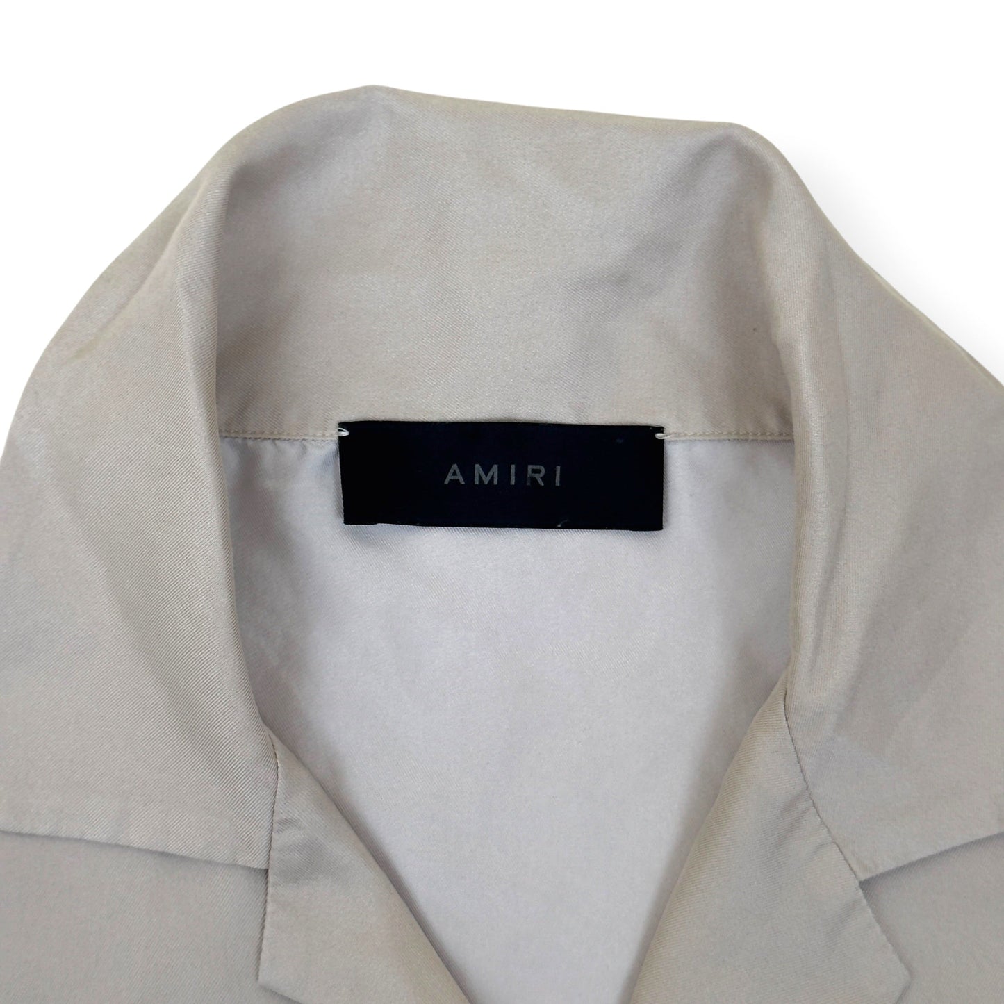 AMIRI BOTANICAL SILK SHIRT NATURAL L | Large, Tan