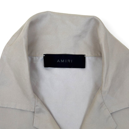 AMIRI BOTANICAL SILK SHIRT NATURAL L | Large, Tan