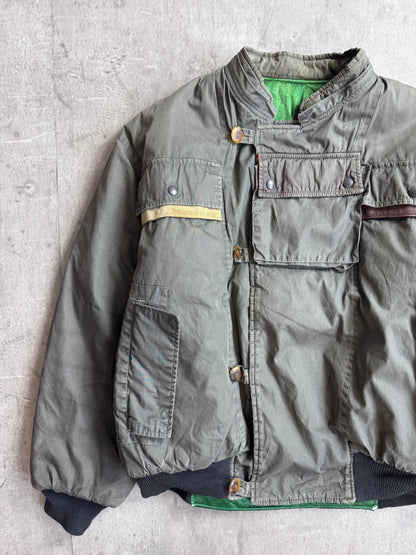 C.P. Company 1982 Dutch Police Triple Leather Uitility Bomber Jacket