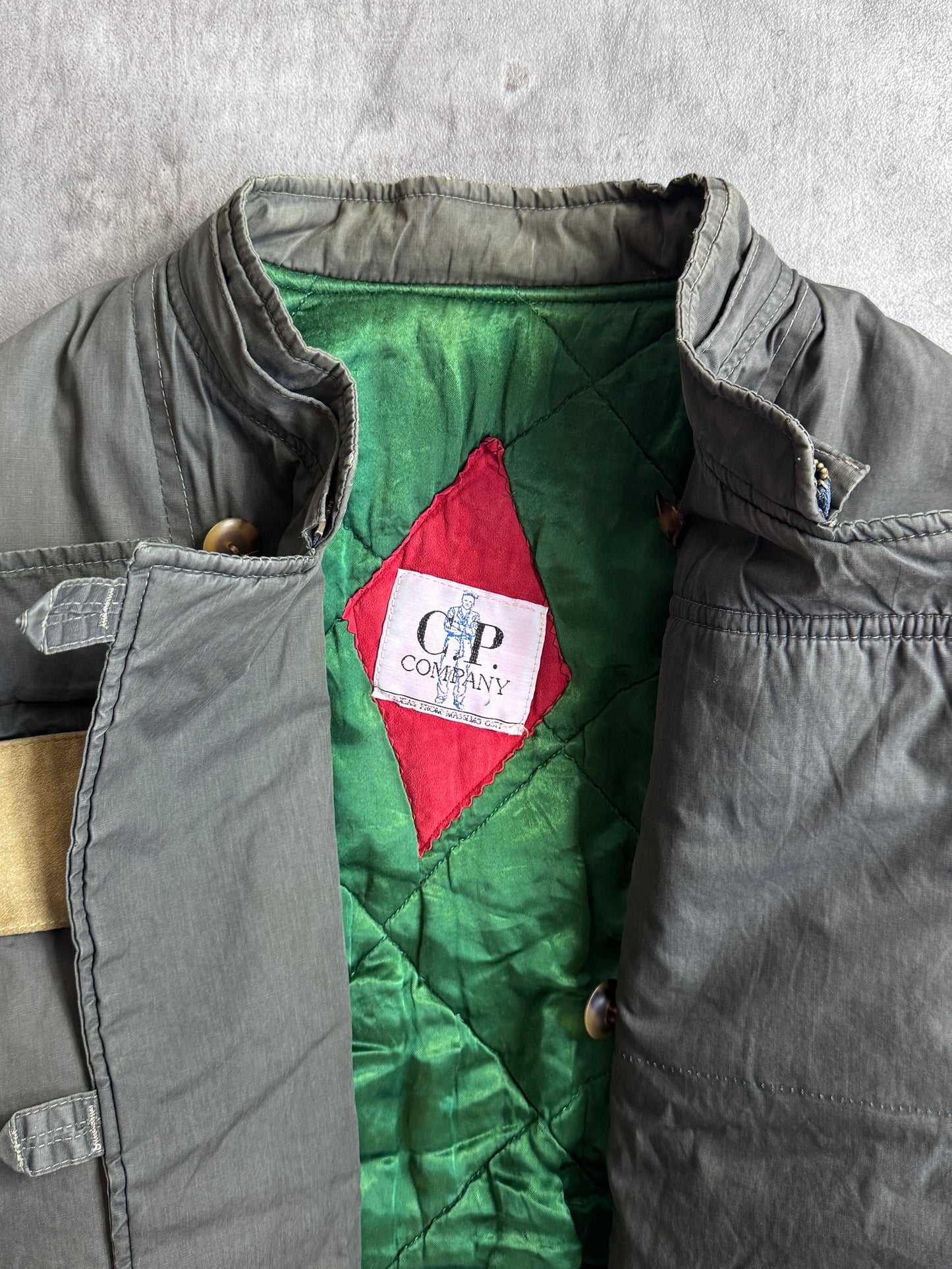 C.P. Company 1982 Dutch Police Triple Leather Uitility Bomber Jacket