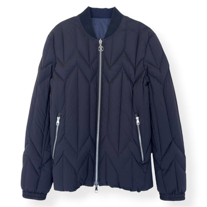 LOUIS VUITTON REVERSIBLE QUILTED DOWN BOMBER JACKET BLACK / NAVY 54 / XL | XL, Black