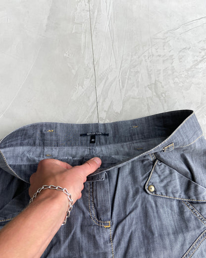 PLEIN SUD CONTRAST STITCH SKIRT - M