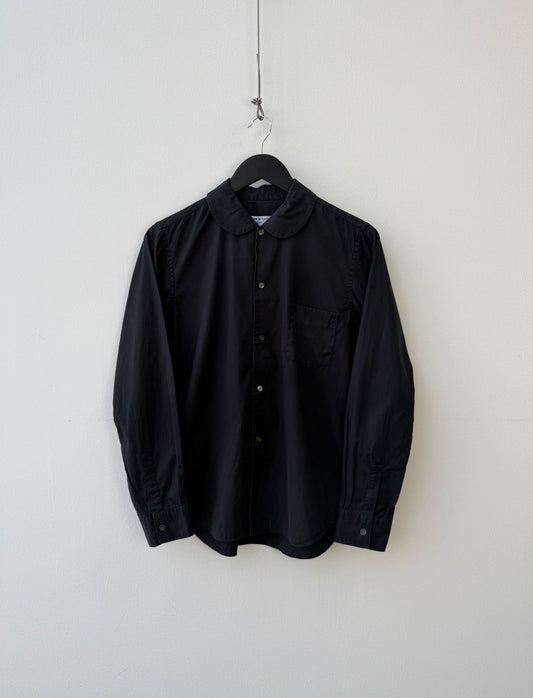 Comme Des Garçon Curved Collar Shirt | O/S, Black