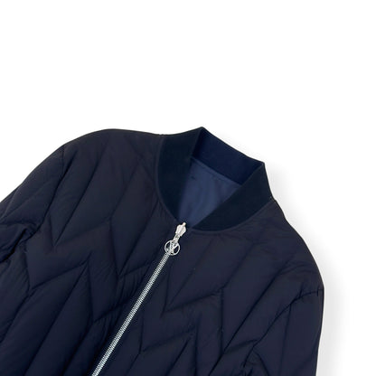 LOUIS VUITTON REVERSIBLE QUILTED DOWN BOMBER JACKET BLACK / NAVY 54 / XL | XL, Black