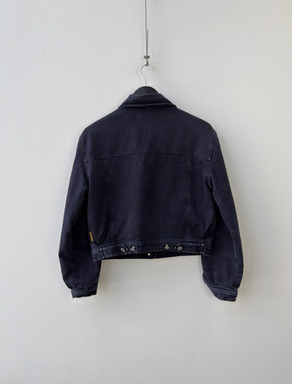 Armani Jeans 90s Padded Trucker Jacket | O/S, Navy