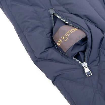 LOUIS VUITTON REVERSIBLE QUILTED DOWN BOMBER JACKET BLACK / NAVY 54 / XL | XL, Black