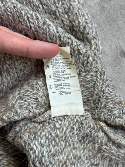 1984 Boneville Flecked Wool Grey Fisherman Sweater