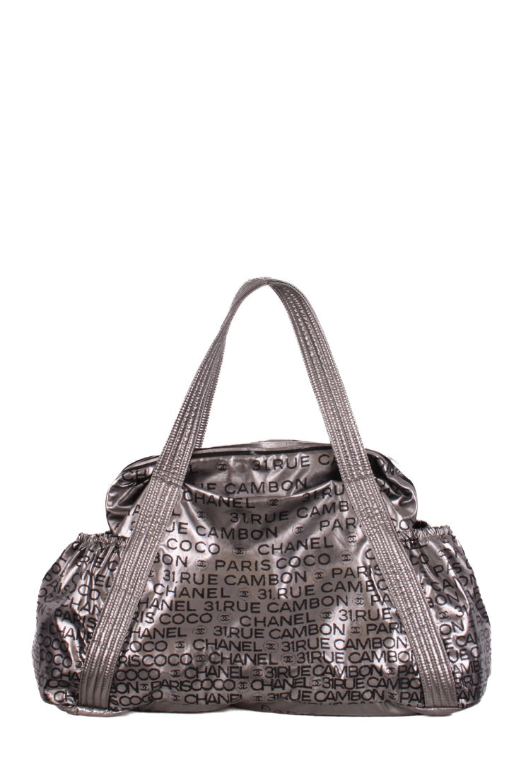 Chanel 31 Rue Cambon Tote Silver/ Black | O/S, Black