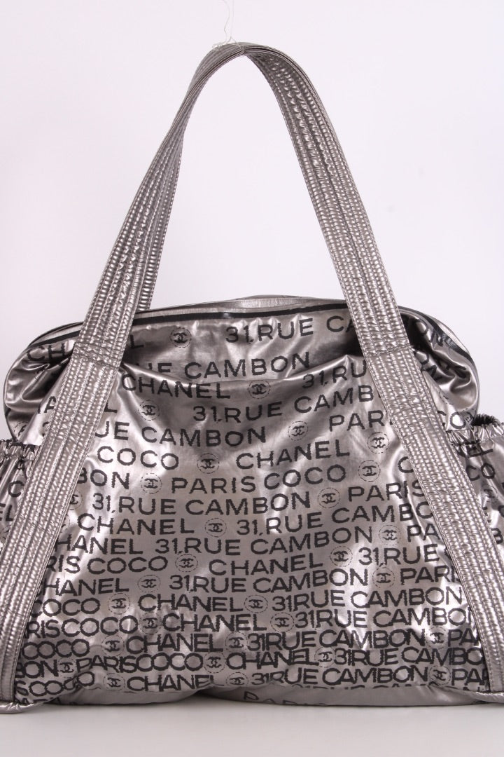 Chanel 31 Rue Cambon Tote Silver/ Black | O/S, Black