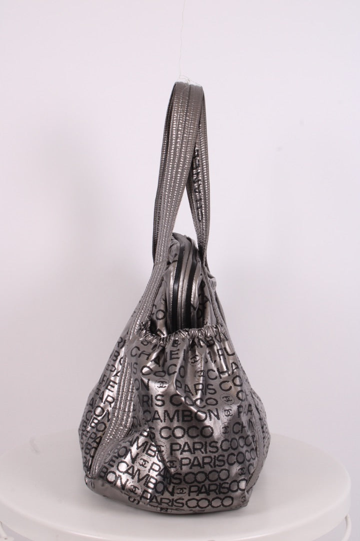 Chanel 31 Rue Cambon Tote Silver/ Black | O/S, Black