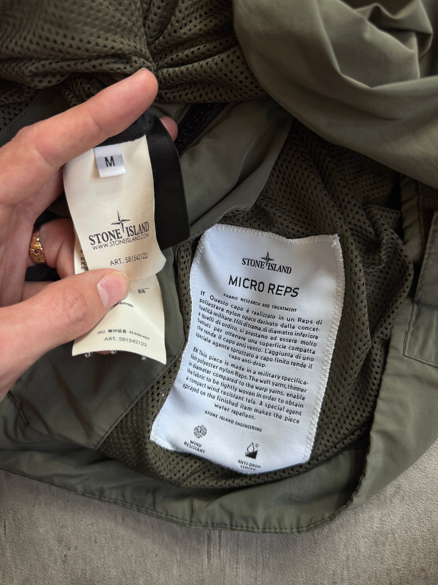 Stone Island S/S 2013 Micro Reps Double Collar Green Tech Jacket