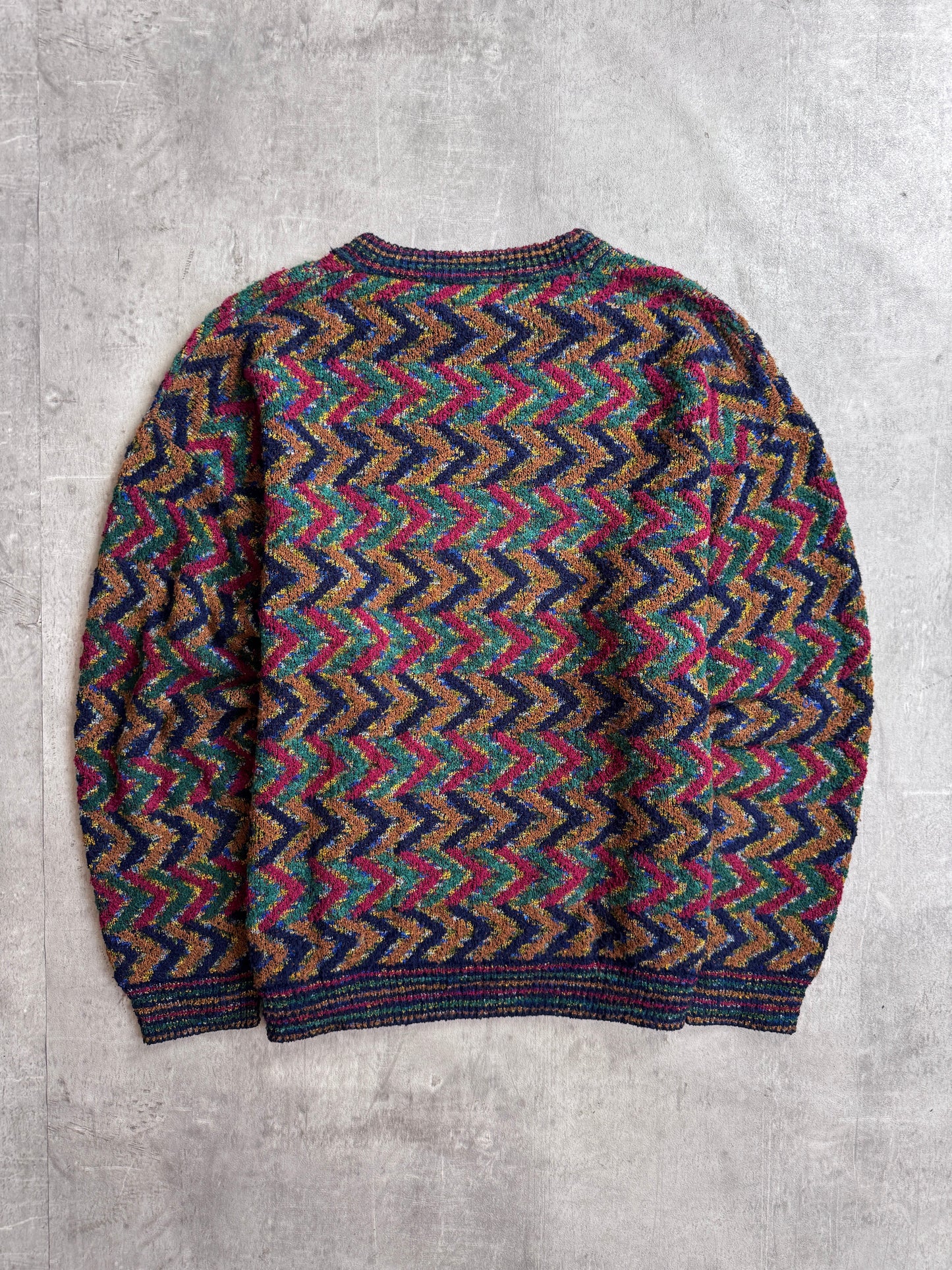 1990's Missoni Sport Chevron Abstract Sweater