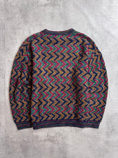 1990's Missoni Sport Chevron Abstract Sweater