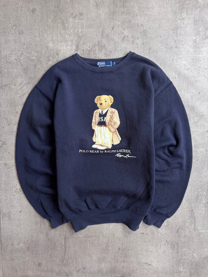 Polo Ralph Lauren 90's USA Polo Bear Navy Graphic Sweatshirt