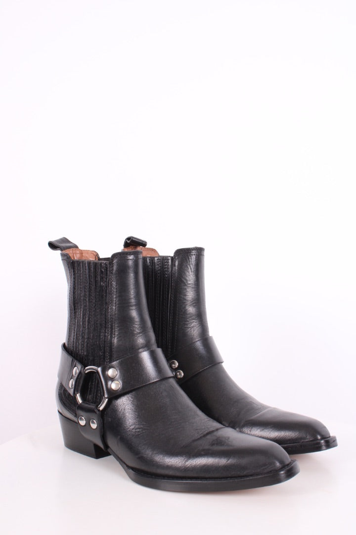 Paris Texas Helena Biker Ankle Boots Black 37.5 | O/S, Black