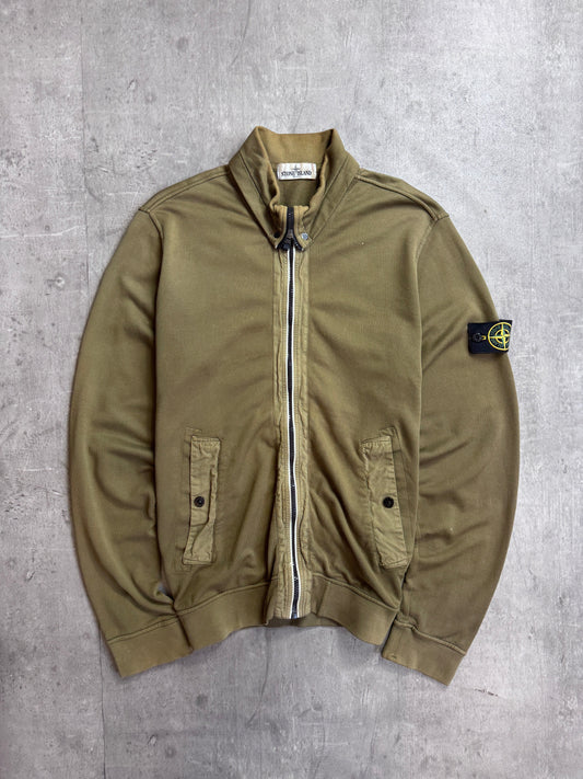 Stone Island S/S 2013 Khaki Full Zip Tech Jumper