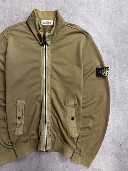 Stone Island S/S 2013 Khaki Full Zip Tech Jumper