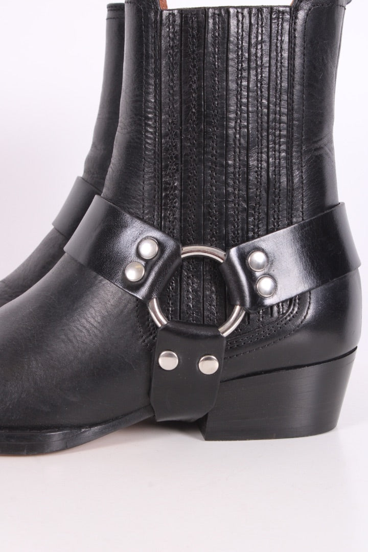 Paris Texas Helena Biker Ankle Boots Black 37.5 | O/S, Black