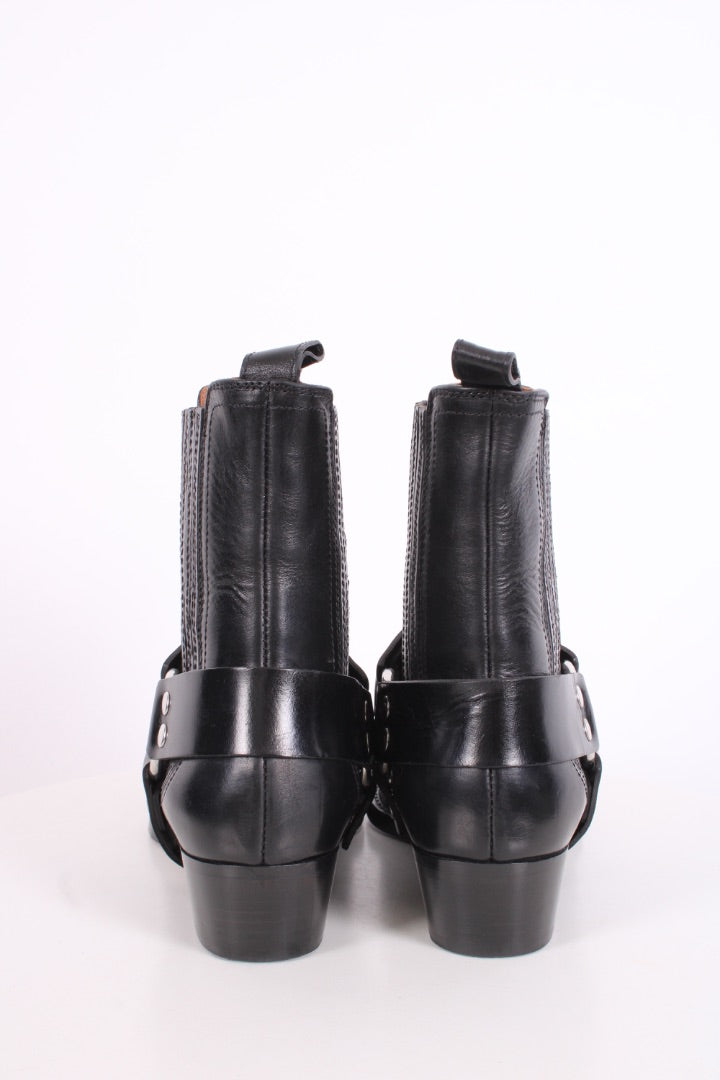 Paris Texas Helena Biker Ankle Boots Black 37.5 | O/S, Black